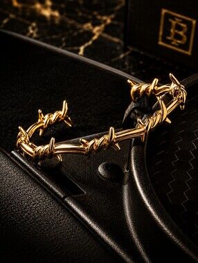 Hip Hop Barbed wire cuff bracelet